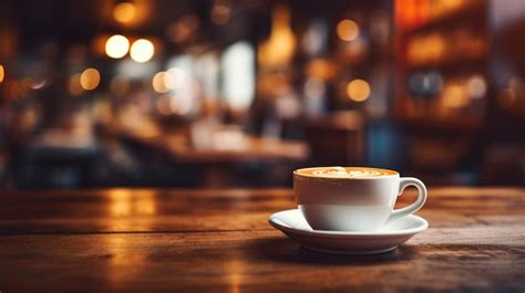 Premium Ai Image Blurred Background Photo Of A Coffee Shop