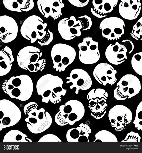 Skulls Black Vector And Photo Free Trial Bigstock