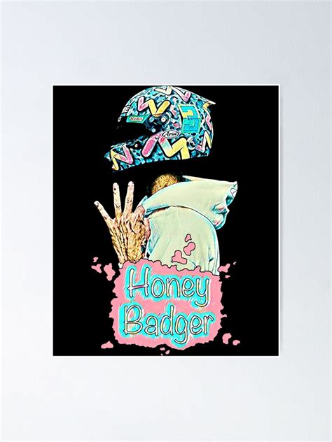 "Daniel Ricciardo Honey Badger Classic" Poster for Sale by ...