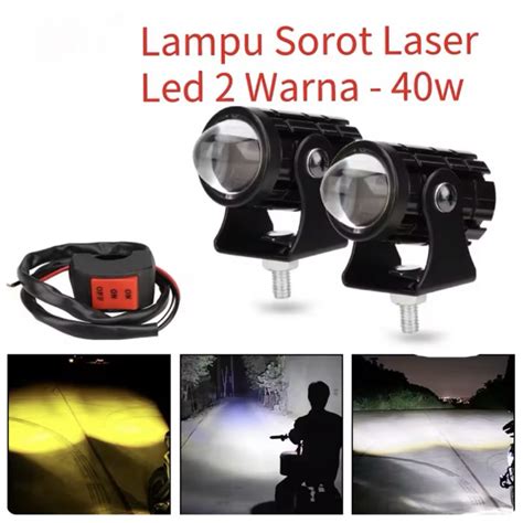 Jual Pcs V V Laser Foglamp Superbright High Low Mini Driving Lampu