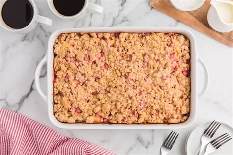 Rhubarb Coffee Cake With Streusel The Best Cake Recipes