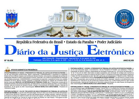 Tjpb Lan A O Rgp Di Rias Novo Sistema Para Solicita O Processamento