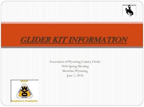 (PDF) GLIDER KIT INFORMATION...GLIDER KIT INFORMATION Glider Kits are ...