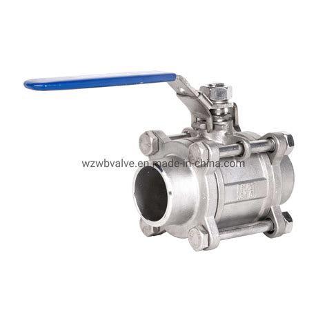 Stainless Steel Wog Butt Weld Pc Ball Valve Bw Ball Valve For