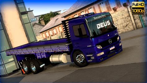 Carga Animada Euro Truck Simulator Natal X Touros Atego