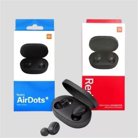 Fone Sem Fio Redmi Airdots Xiaomi Tws Bluetooth Preto Shopee Brasil