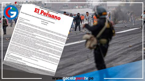 Oficializan Estado De Emergencia Por 30 Días A Nivel Nacional Gaceta Perú Tv