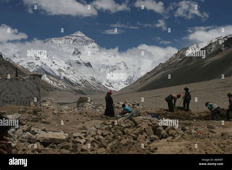 Base Camp, Mount Everest, Tibet Stock Photo - Alamy