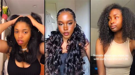 Black Hair TikTok Compilation Black TikTok Edits Curly Hair For