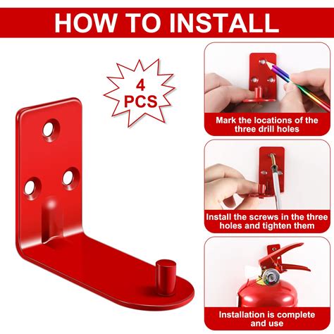 Mua 4 Sets Fire Extinguisher Mount Fire Extinguisher Bracket For 5 20 Lb Fire Extinguisher Wall