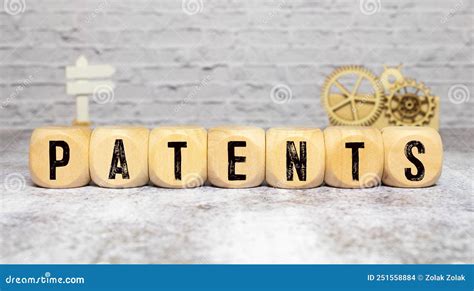 Patent Word Made With Wooden Blocks Concept Stock Photo Image Of