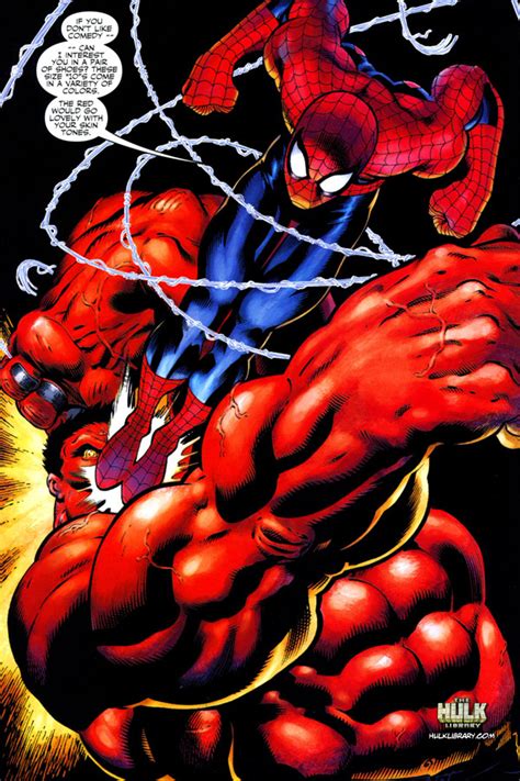 Image Spider Man Vs Red Hulk Deadliest Fiction Wiki Fandom