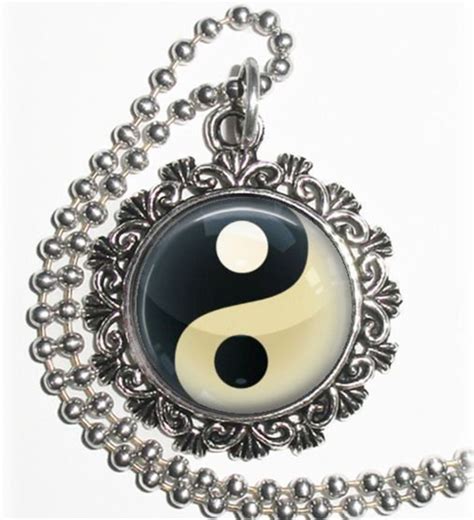 Brillant Ying Yang Modifi Art Pendentif Boucles Doreilles Etsy France