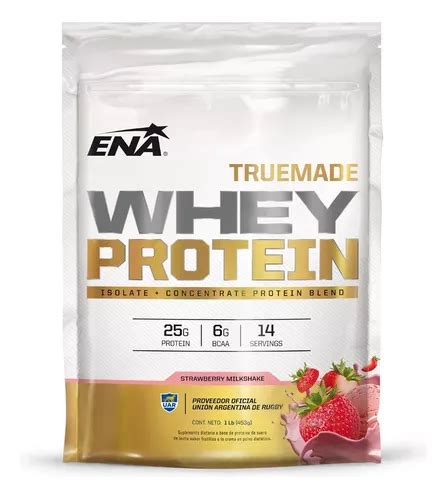 Suplemento En Polvo Ena Sport True Made Prote Nas Sabor Strawberry