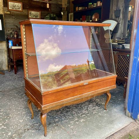 Antique Glass Display Cabinet - Historic House Salvage