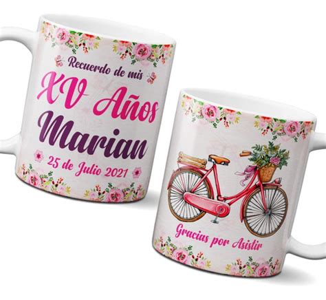 Tazas Onzas Recuerdo De Mis Xv A Os Floral Ni A Env O Gratis