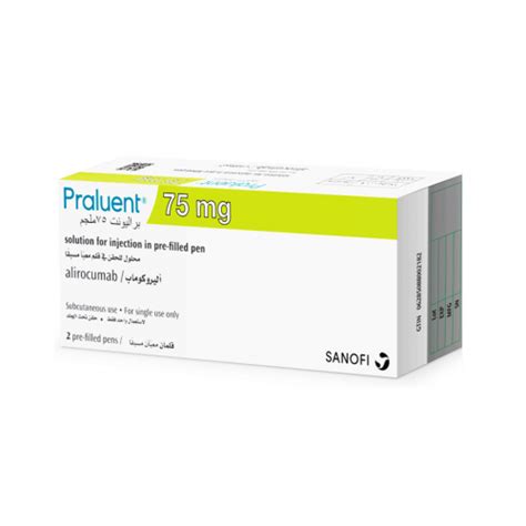 Praluent 75 Mg Alirocumab Solution For Sc Injection 2 Prefilled Pen