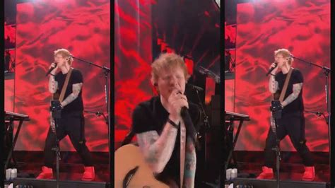 Lan Amento Mundial Ed Sheeran Divulga Primeira Apresenta O Gravada Da