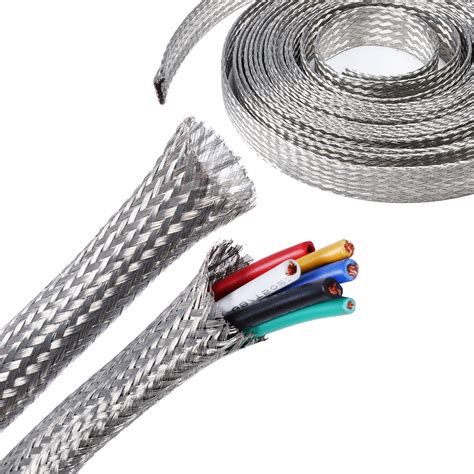 Fourub Expandable Mesh Braided Wires Grounding Straps Shielding Audio