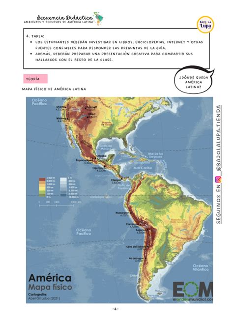 Secuencia Did Ctica Ambientes Y Recursos De Am Rica Latina Bajo La Lupa