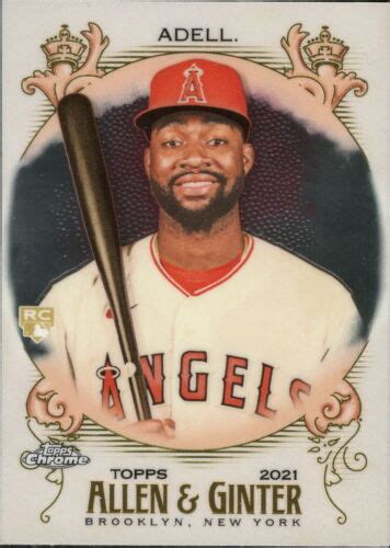 2021 Topps Allen Ginter Chrome 142 Jo Adell RC Los Angeles Angels C