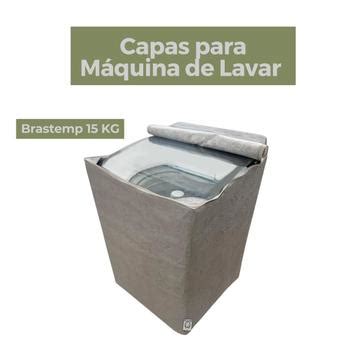 Capa para máquina de lavar brastemp 15kg impermeável flex Capas Flex