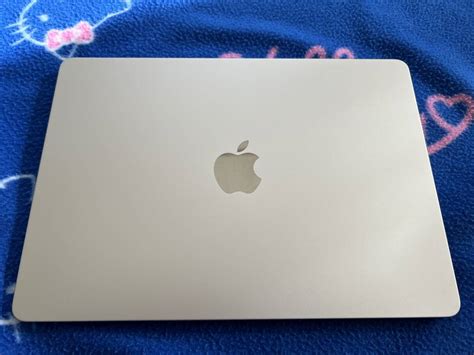 【目立った傷や汚れなし】★macbook Air 136インチ スターライト 携帯ケース付 2022年m2チップ512gb8コアcpu8コアgpu16gbユニファイドメモリ