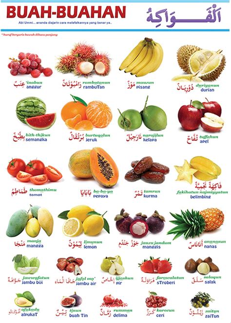 Mengenal Nama Buah Buahan Dari Huruf A Sampai Z Irans Marts