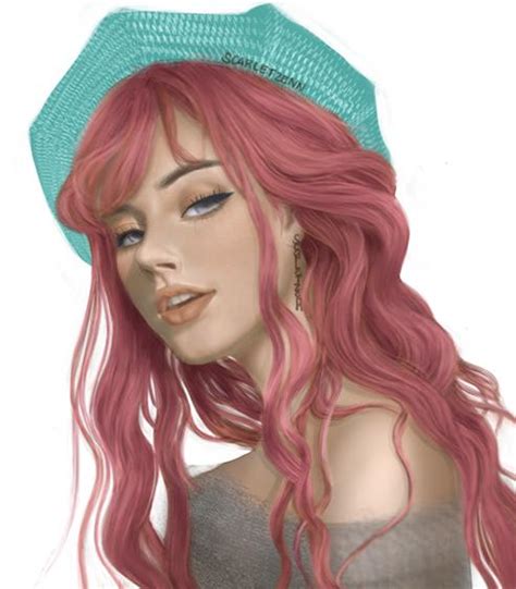 Pink Haired Girl Me Digital Art 2021 Rart