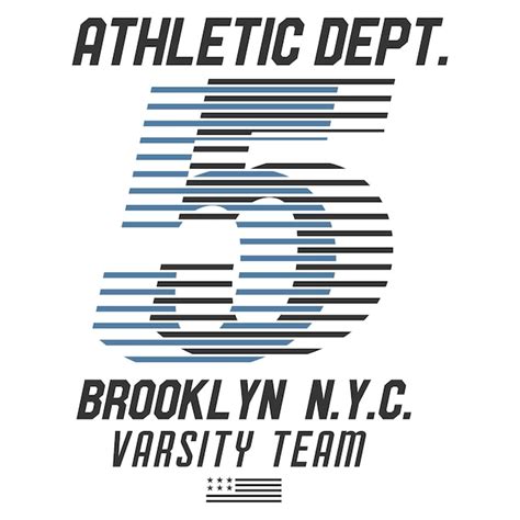 Premium Vector Athletic Dept Brooklyn Nyc Varsity Team T Shirt Design