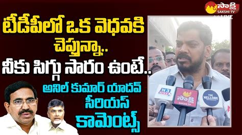 Anil Kumar Yadav Sensational Comments On TDP EX Minister Narayana