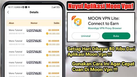 Cara Cepat Mendapatkan Koin Di Aplikasi Moon Vpn Lumayan Dibayar Rp80