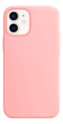 Capa Capinha Silicone Veludo Compat Vel Iphone Mini Cor Rosa