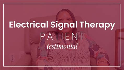 Electrical Signal Therapy Est Patient Testimonial Jinnie Youtube