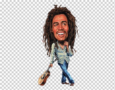 Bob Marley Ilustración Bob Marley Caricatura Reggae Dibujo Pintura