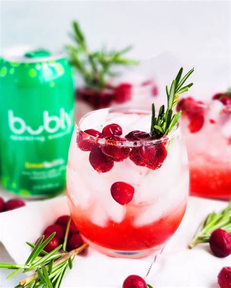 Sparkling Cranberry Lime Rosemary Mocktail Beautiful Eats And Things