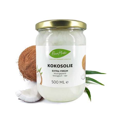 Kokosolie Extra Virgin Koud Geperst 500ml BIO Puur Mieke