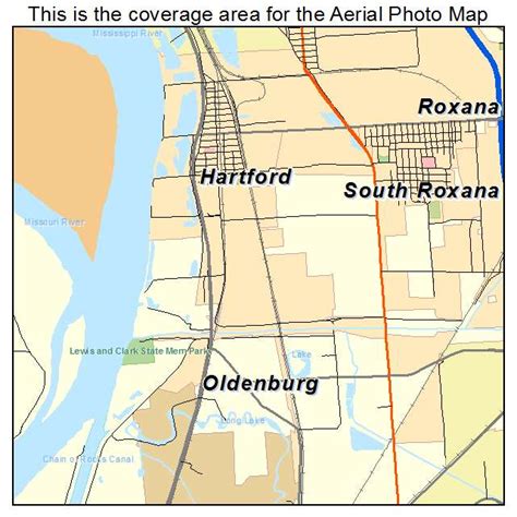 Aerial Photography Map Of Hartford Il Illinois