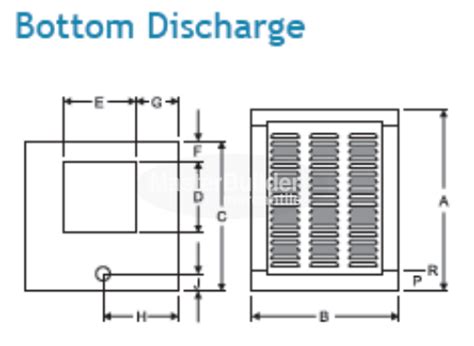 Phoenix Ufd650a Evaporative Cooler Bottom Discharge Frigiking Series U L Listed Roof