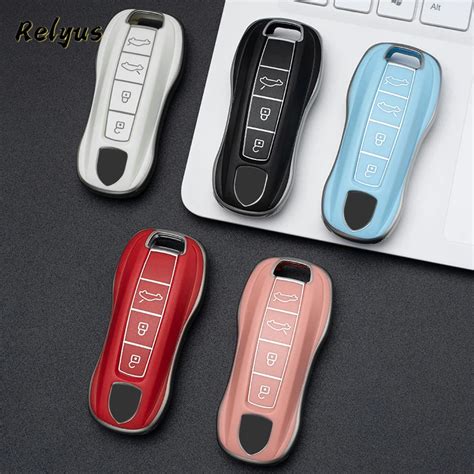 Tpu Car Key Case Cover Shell For Porsche Panamera Cayenne Ya