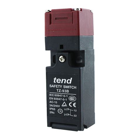 TZ 93B Taiwan Tend Double Pole Safety Key Interlock Switch Limit Switch