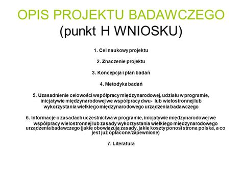 Harmonia Konkurs Na Mi Dzynarodowe Projekty Badawcze Ppt Pobierz