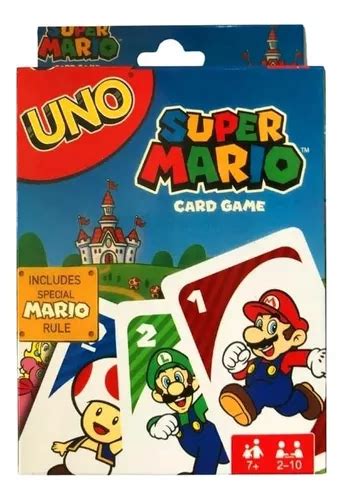 Jogo De Cartas Mattel Uno Edi O Especial Super Mario Bross