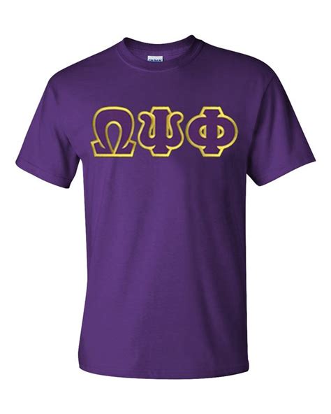 Omega Psi Phi T Shirt Applique Sale 2295 Greek Gear®