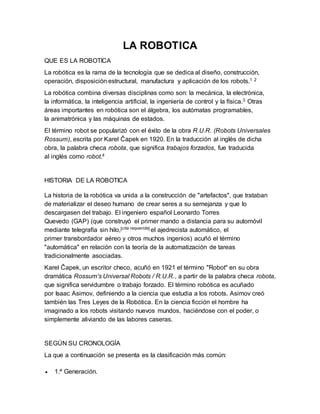 LA ROBOTICA PDF