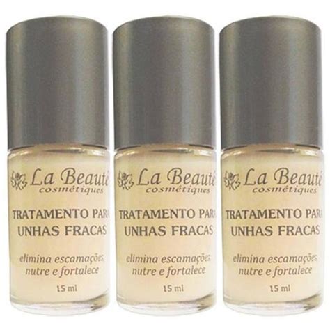 Kit Base La Beaut Fortalecedora Para Unhas Fracas X Ml Base De