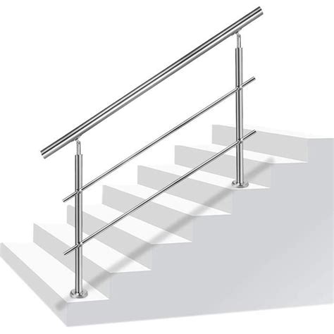 Aufun Rampe D Escalier En Acier Inoxydable Pour Escaliers Int Rieur Et