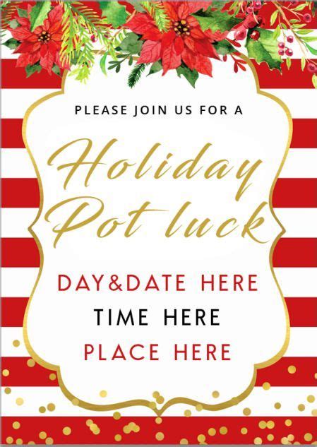 Potluck Invitation 35 Free Templates And Amazing Ideas