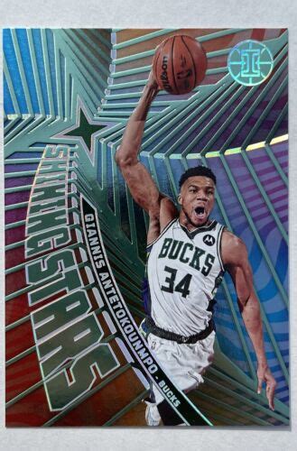 Giannis Antetokounmpo Panini Illusions Shining Stars Emerald Ebay