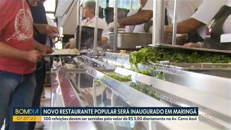 Novo Restaurante Popular Come A A Funcionar Refei Es A R Na